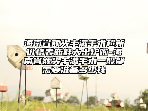 海南省額頭豐滿手術(shù)超新價(jià)格表新鮮大出爐啦-海南省額頭豐滿手術(shù)一般都需要準(zhǔn)備多少錢(qián)