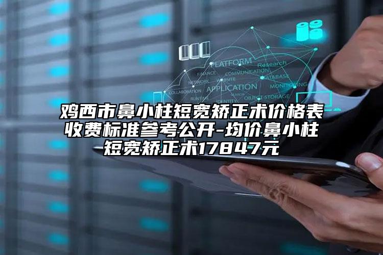 雞西市鼻小柱短寬矯正術價格表收費標準參考公開-均價鼻小柱短寬矯正術17847元