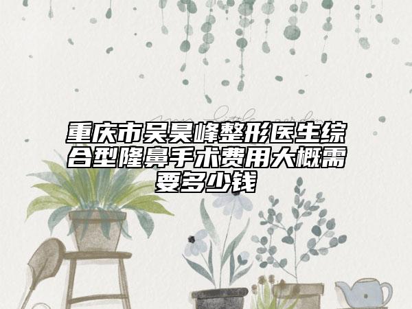 重慶市吳昊峰整形醫(yī)生綜合型隆鼻手術(shù)費(fèi)用大概需要多少錢(qián)