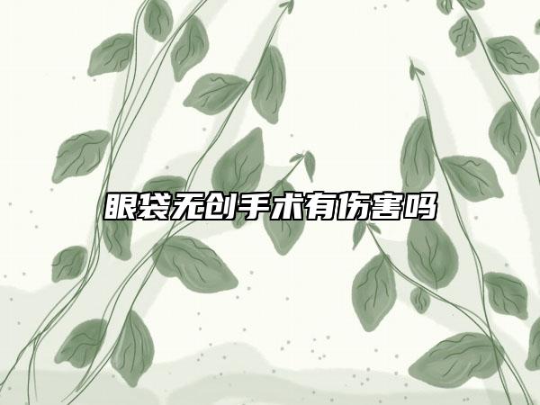 眼袋無(wú)創(chuàng)手術(shù)有傷害嗎