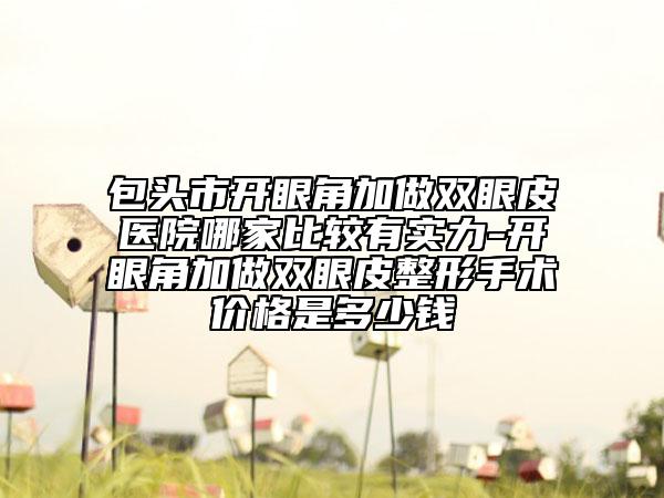包頭市開眼角加做雙眼皮醫(yī)院哪家比較有實力-開眼角加做雙眼皮整形手術(shù)價格是多少錢