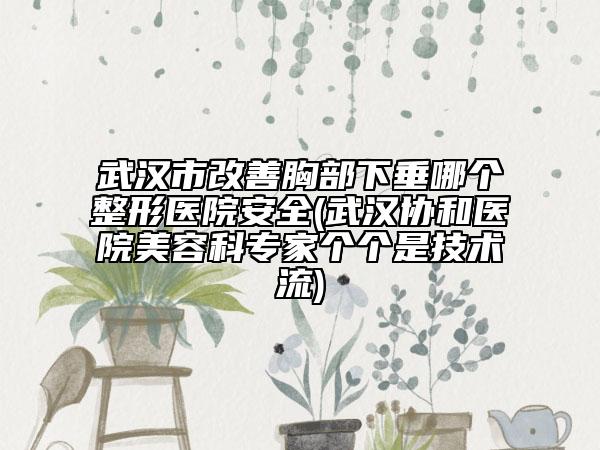 武漢市改善胸部下垂哪個(gè)整形醫(yī)院安全(武漢協(xié)和醫(yī)院美容科專(zhuān)家個(gè)個(gè)是技術(shù)流)