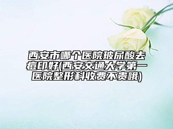 西安市哪個醫(yī)院玻尿酸去痘印好(西安交通大學(xué)第一醫(yī)院整形科收費(fèi)不貴哦)